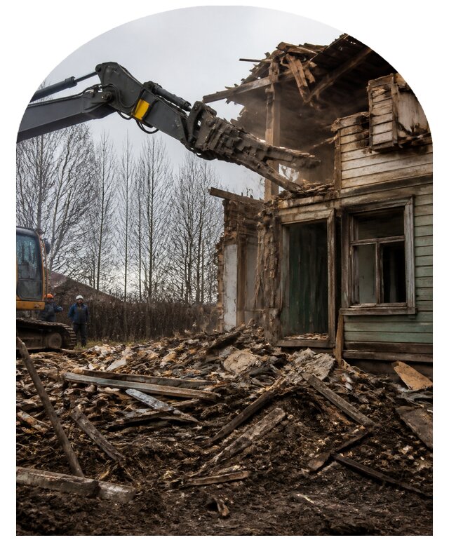 Снос старого дома в Бийске по цене от 124644 р. | Метпроект-Бск